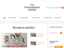 Tablet Screenshot of les-francophones-d-israel.com